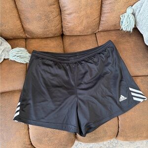 Adidas Women’s Black and White Athletic Shorts